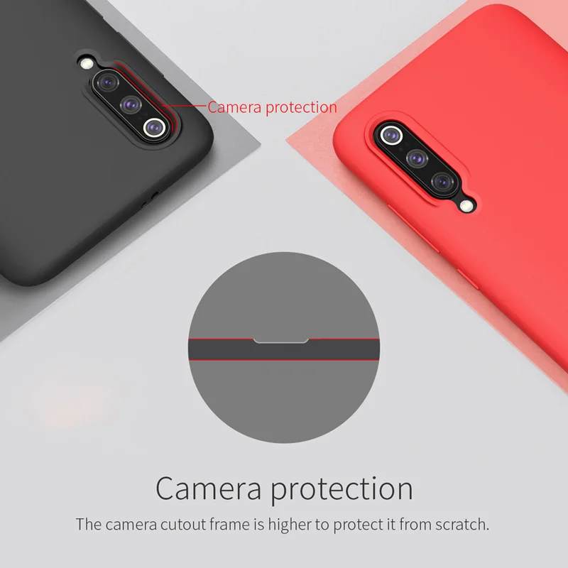 Bakeey Smooth Liquid Silicone Rubber Back Cover Protective Case for Xiaomi Mi 9 SE Non-original