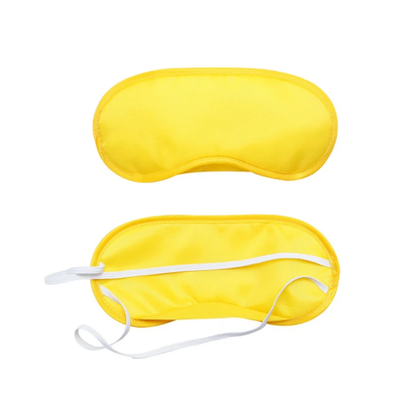 1 шт. чистый шелк сна маска для глаз мягкий тент Обложка Путешествия расслабить помощь вслепую вечерние подарки - Цвет: Yellow
