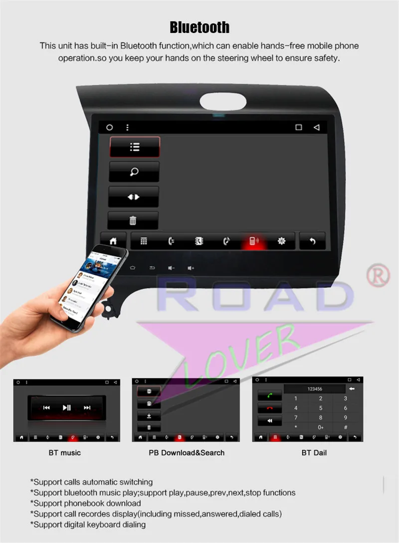 Sale Roadlover Android 8.1 Car Multimedia Autoradio Player For KIA K3 2013 2014 2015 2016 Stereo GPS Navigation Magnitol 2 Din NO DVD 21