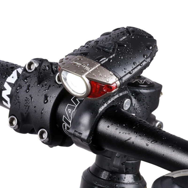 Перезаряжаемый велосипедный светильник на руль, светодиодный передний велосипедный светильник, водонепроницаемый IP45, безопасный дорожный MTB велосипедный шлем, светильник