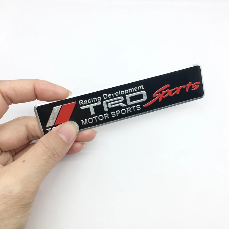 

Car Styling 3D Aluminium Alloy Racing Development TRD Sports Stickers Car Body Protection Car Sticker Emblem Badge Decoration