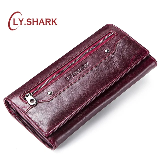 Кошелек LY.SHARK Женский из натуральной кожи с отделением для кредитных карт денег