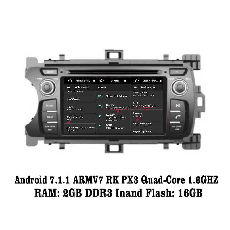 Clearance Liislee Android 7.1 2G RAM For Toyota Yaris XP130 Car Radio Audio Video Multimedia DVD Player WIFI DVR GPS Navi Navigation 1