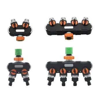 Garden Irrigation Valve Water Tap Splitters Outdoor Tap And Faucet  3/4"Water Divider Garden 2-ways/4-ways Watering Distributor 1