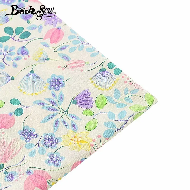 Booksew 100% хлопчатобумажная саржевая ткань цветочный дизайн Квилтинг домашний