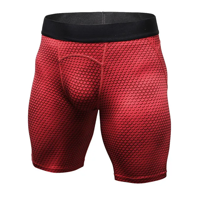 Alsoto летнее для мужчин спортивные шорты Модные мужские пикантные печати Training Фитнес Бег плюс размеры плотно быстросохнущие треники - Цвет: Red