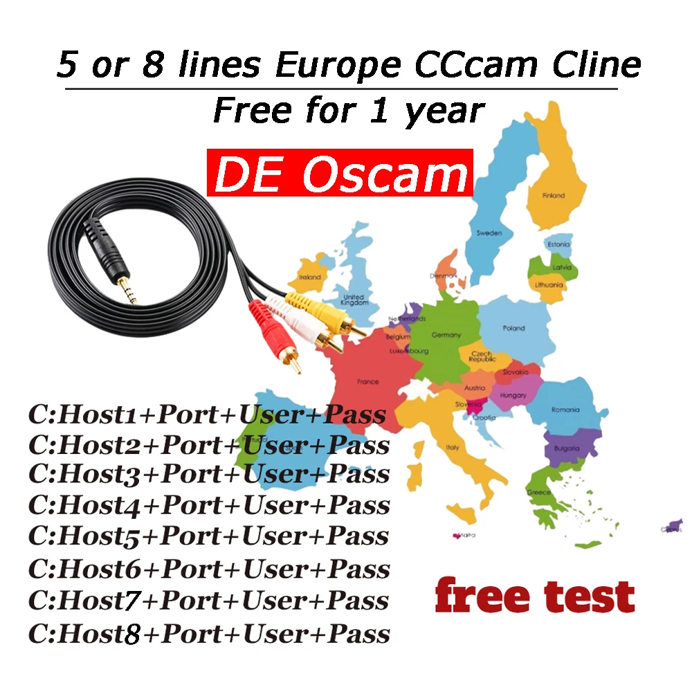 

Satxtrem Cccam Server HD Cline For 1/2 Year Spain Stable Codigos Europe Poland Portugal Cccam Decoder For Satelite TV Receiver