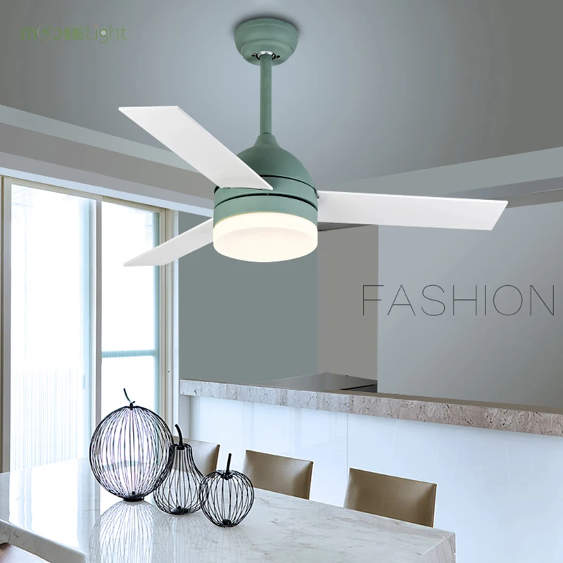 42 Inch Modern Macaron Ceiling Fan With Lights Remote Control Attic Ceiling Light Fan Bedroom Home 220v Wood Blade Fan Lamp Ceiling Fans Aliexpress