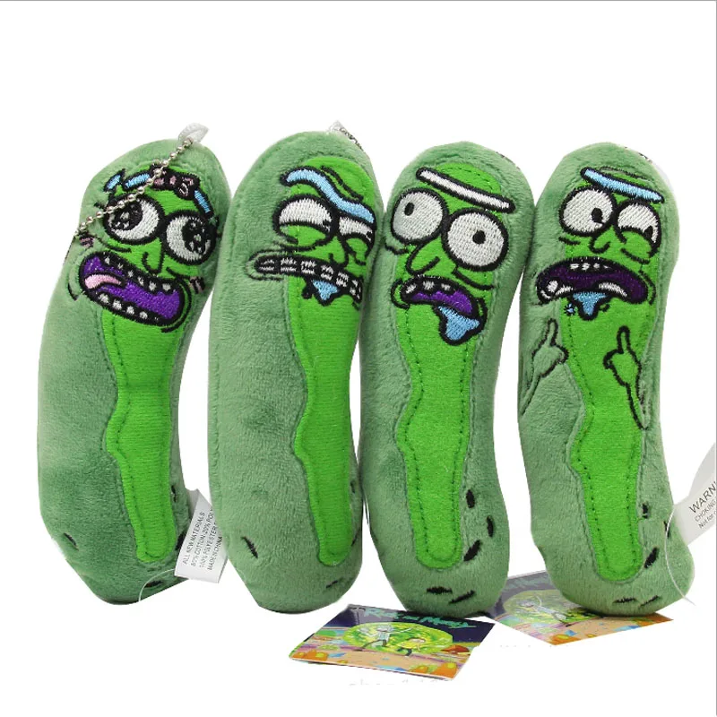 

14cm Rick And Morty Cute Pickle Rick Plush Stuffed Toy Doll Funny Soft Pillow Stuffed Doll Toys For Girls Birthdays Gifts Kids
