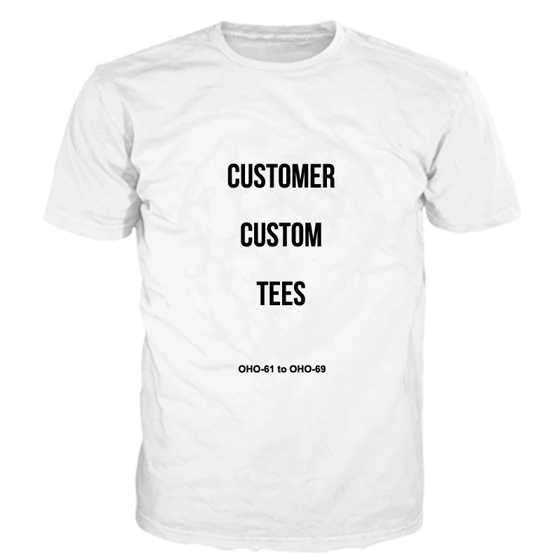 

ONSEME Drop Shipping DIY Letters T Shirts Customer Custom Tees Men/Women Customize Pattern Printed 3D T Shirt Tops