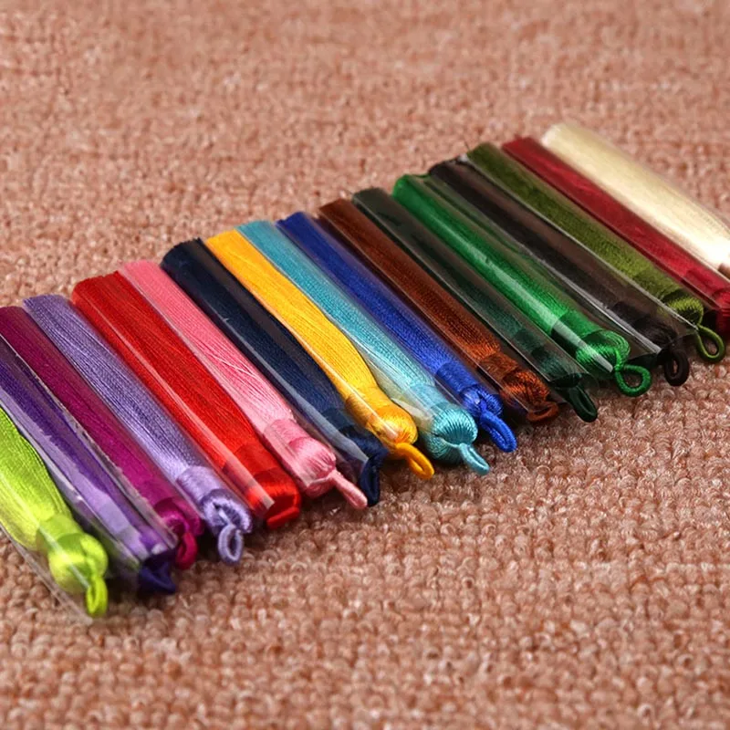 5pcs/lot 8cm Long Multicolor Cotton Silk Tassel Brush for Earring Charm Pendant DIY Craft supplies home Jewelry decorations