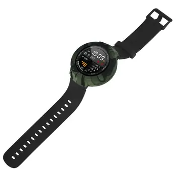 

Camouflage Soft Silicone Case Protective Cover Shell Frame Replacement for Huami Amazfit Verge Smart Watch Accessories