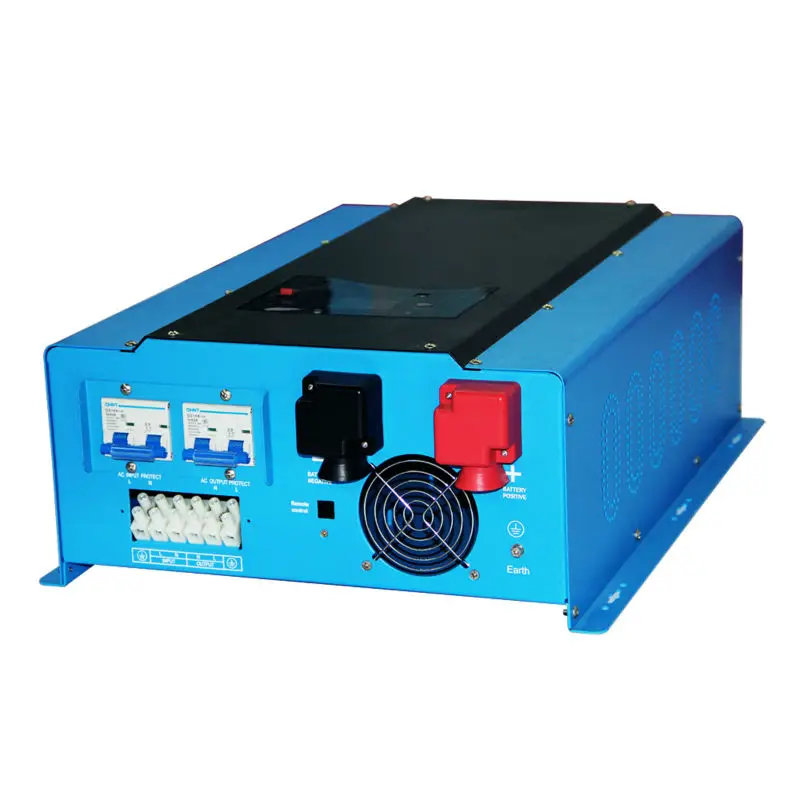 

PSW7 10KW 48V 220VAC/240VAC DC to AC Power Inverter Pure Sine Wave 10000W Off Grid Solar Inverter Built in Battery Charger
