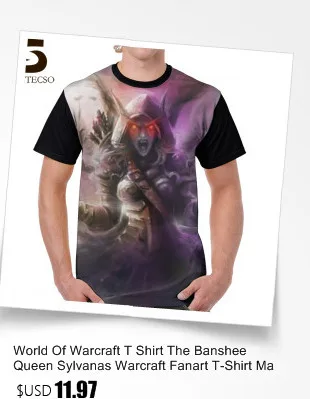 World Of Warcraft, футболка, футболка Lich King XXX с графическим принтом, футболка с коротким рукавом из полиэстера, Мужская забавная Повседневная футболка