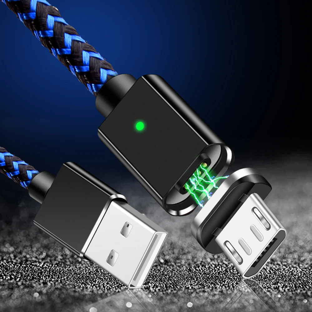 أولاف المغناطيسي شاحن USB كابل بيانات ل فون المصغّر USB نوع C الهاتف المحمول سريع Chargeing المغناطيس شاحن كابل يو اس بي 3 المكونات