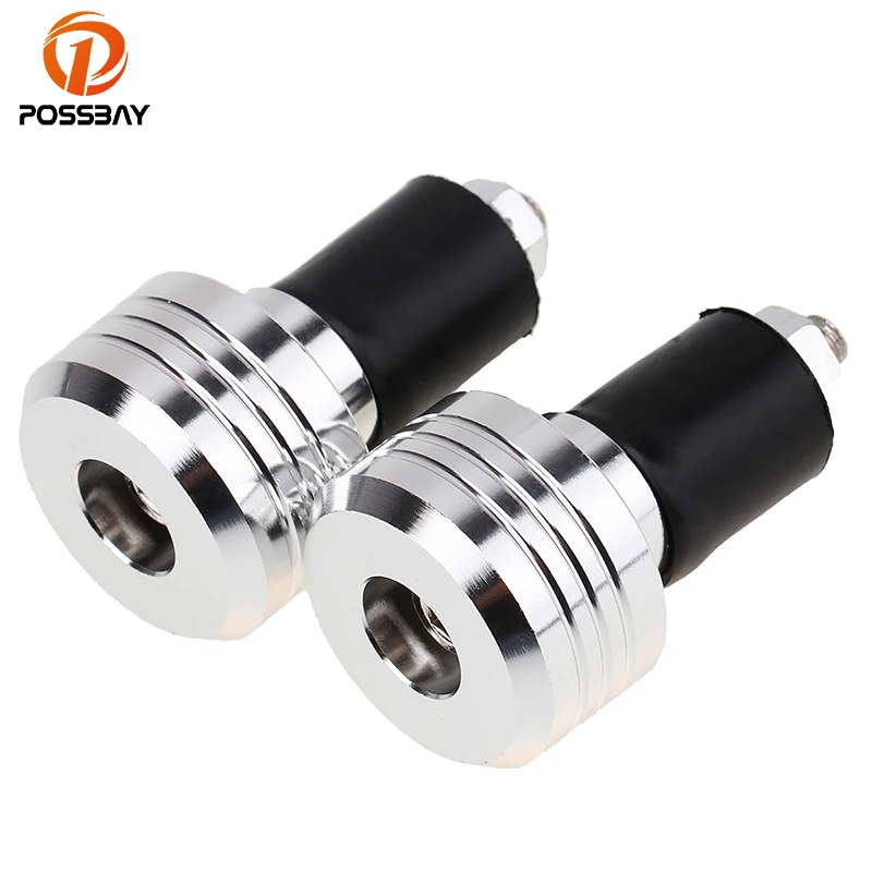 

POSSBAY 7/8" Motorcycle Handlebars End Grips Vibration Bar Ends Heavy Handlebar Slugs Plug Slider Covers Motocross Scooter Grip