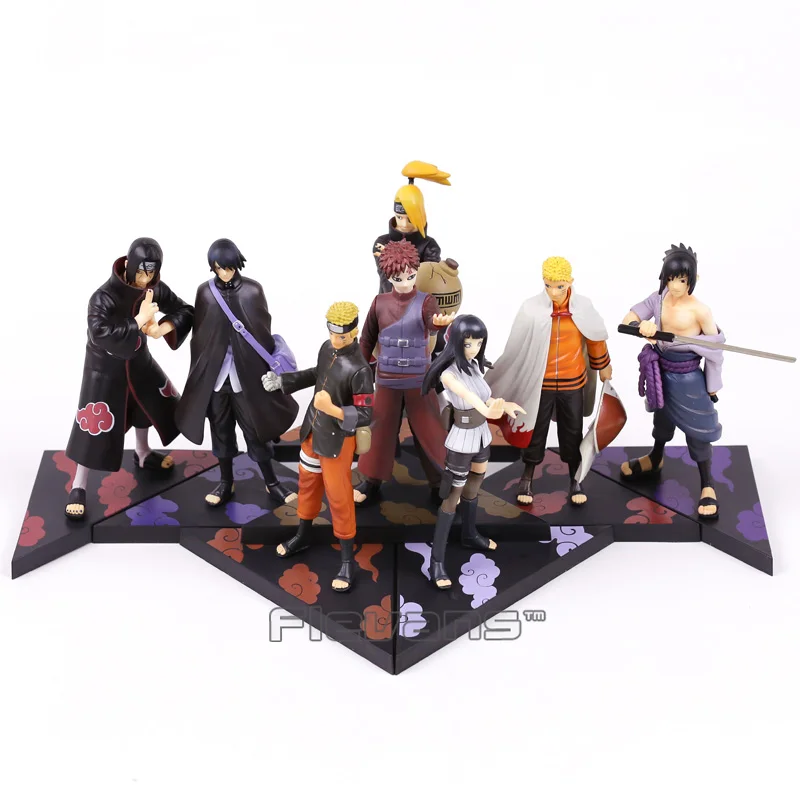 

Naruto Shippuden Uzumaki Naruto Hyuuga Hinata Uchiha Sasuke Deidara Gaara Uchiha itachi PVC Figures Collectible Toys 2pcs/set