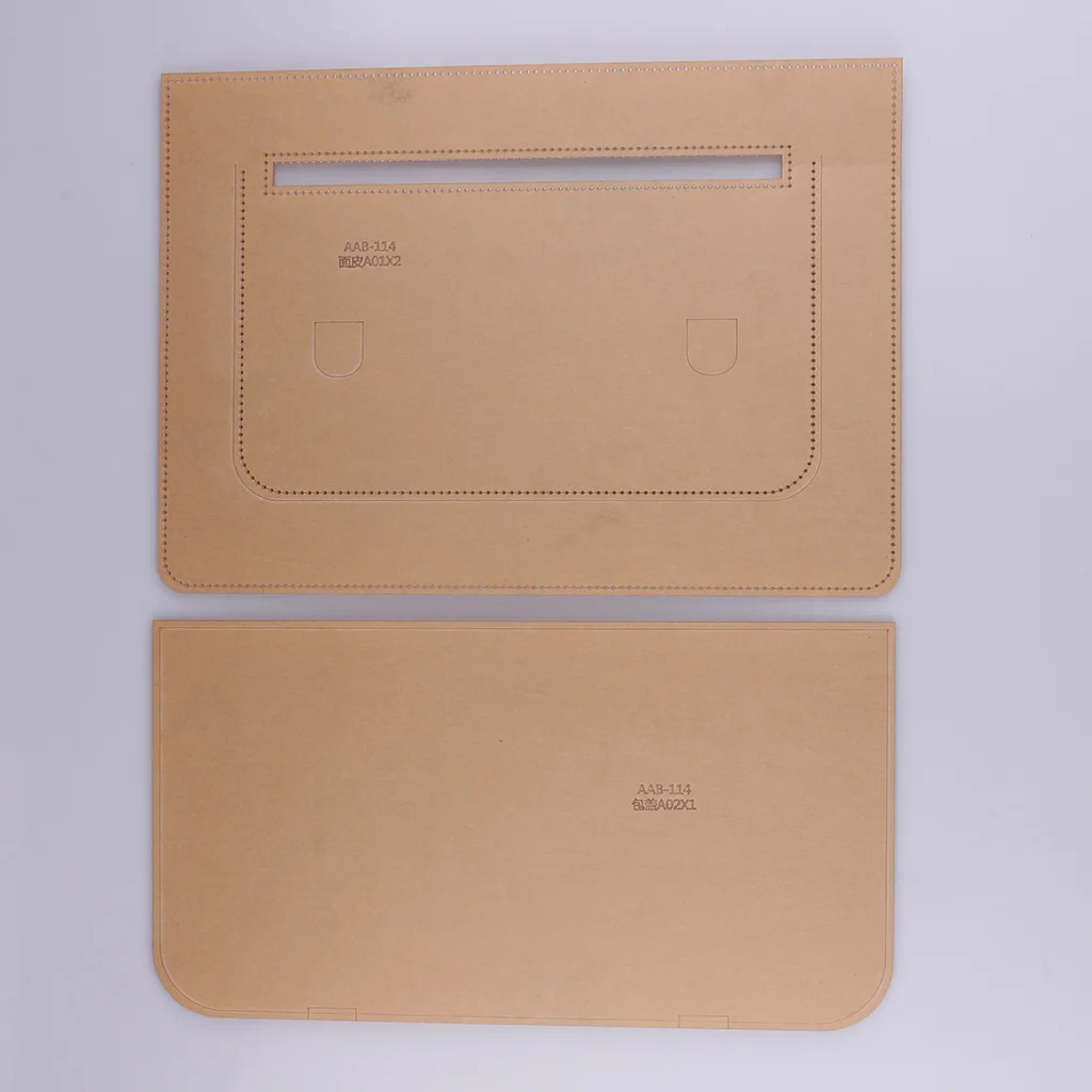 13Pcs DIY Leathercraft Messenger Bag Acrylic Shoulder Bag Stencil Templates