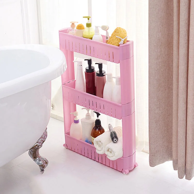 Pink Bathroom Storage Techieblogie Info Por Storage Shelves Wheels