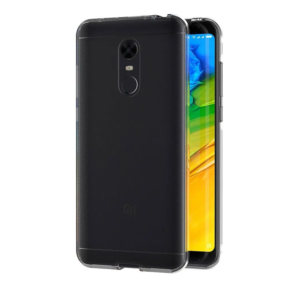 Чехол для Xiaomi Redmi 5 Plus мягкий прозрачный силиконовый чехол с полным покрытием 360