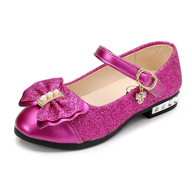 Сандалии для девочек блестящие со стразами на весну/лето 2018|princess girl shoes|shoes for
