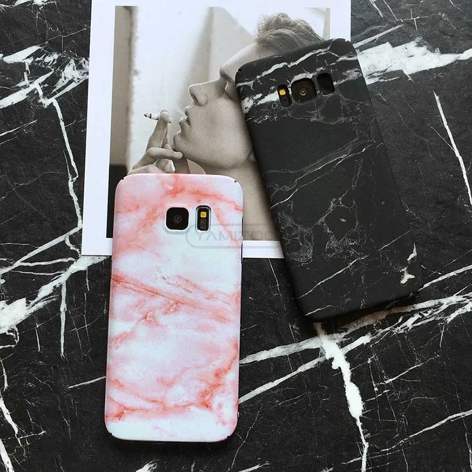 Marble Case For Samsung Galaxy s8 Plus Note 8 Phone Cases Luxury Plastic Thin Soft Coque Cover For Samsung Galaxy s7 Edge Fundas (6)