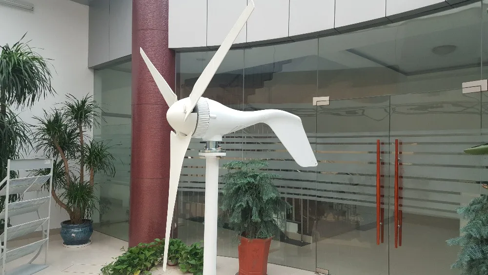 Горячая ветряная турбина 400 Вт в сочетании с 600 Вт контроллер ветряного генератора с CE RoHS утверждением, подходит для домашнего или морского использования
