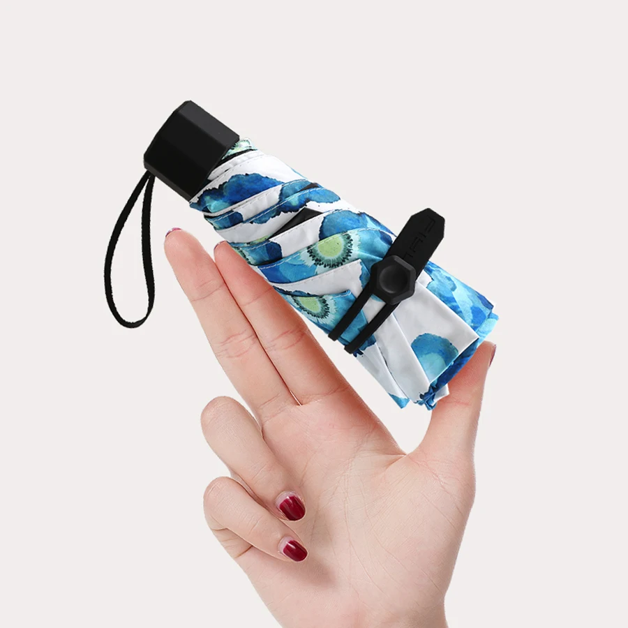 Mini Umbrella Light Five Folding Pocket Super Small Sun ...