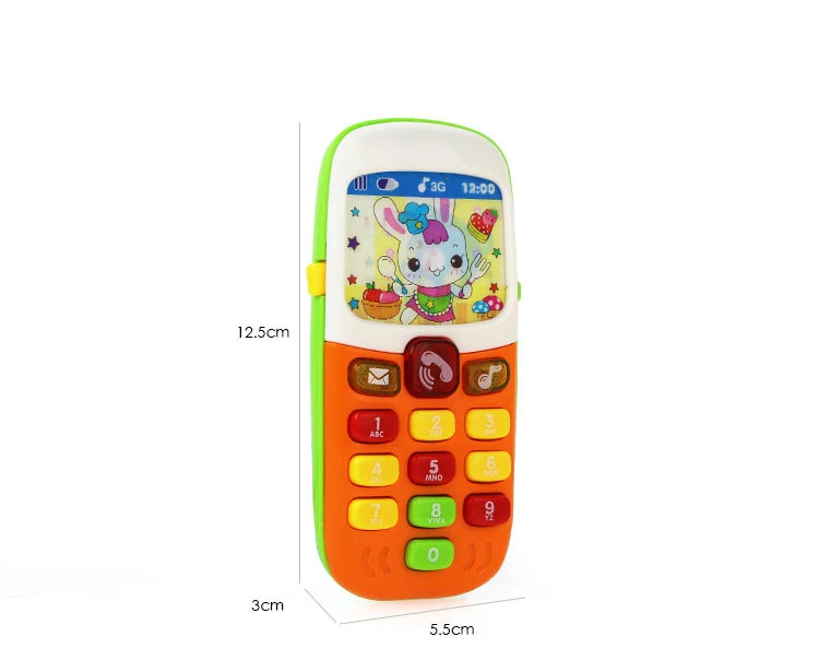 Электронный игрушечный телефон для детей детский мобильный elephone Обучающие игрушки музыкальная машина игрушка для детей случайные цвета