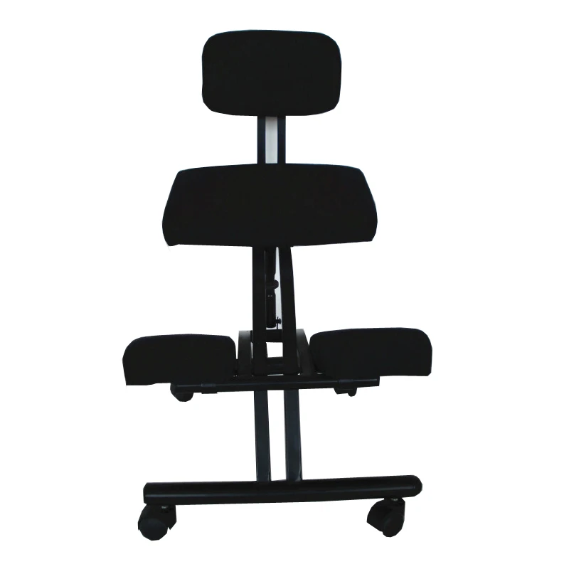 

ADJUSTABLE ERGONOMIC IRON MATERIAL KNEELING CHAIR WITH BACK IN  FOLDED CORRECT POSTURE  YSH07