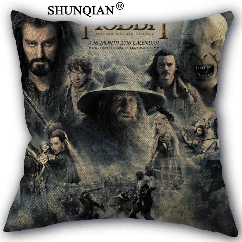 

Fashion High Quality Cotton Linen The Hobbit Pillowcase Wedding Decorative Pillow Case For Home Pillow Cover A10.17