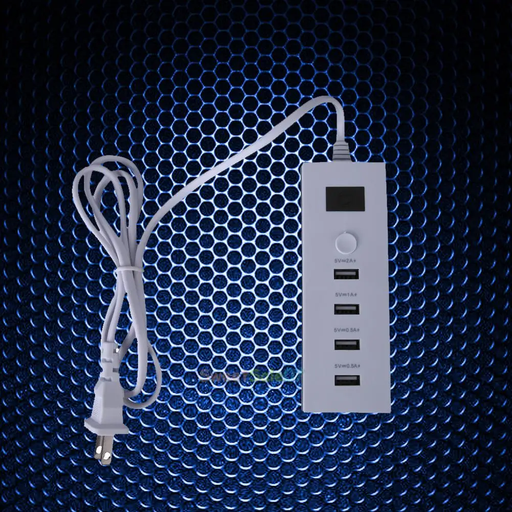 4-Порты и разъёмы настольный USB мульти Функция быстрое настенное зарядное устройство станции переменного тока Мощность адаптер