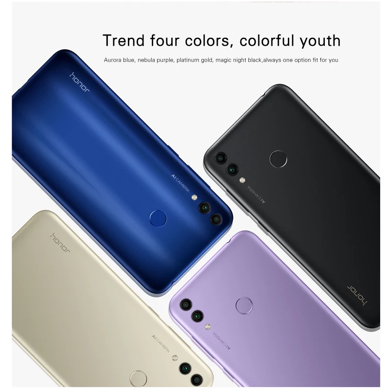 Оригинальный смартфон Huawei honor 8C экран 6 09 дюйма Android 8 1 Восьмиядерный процессор