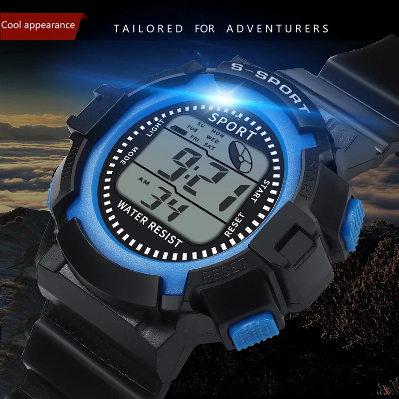 

Sports LED Watch Digital Display Date Casual Unisex Males Quartz Watch Electronics Men Clock Wristwatch Relogio Masculino