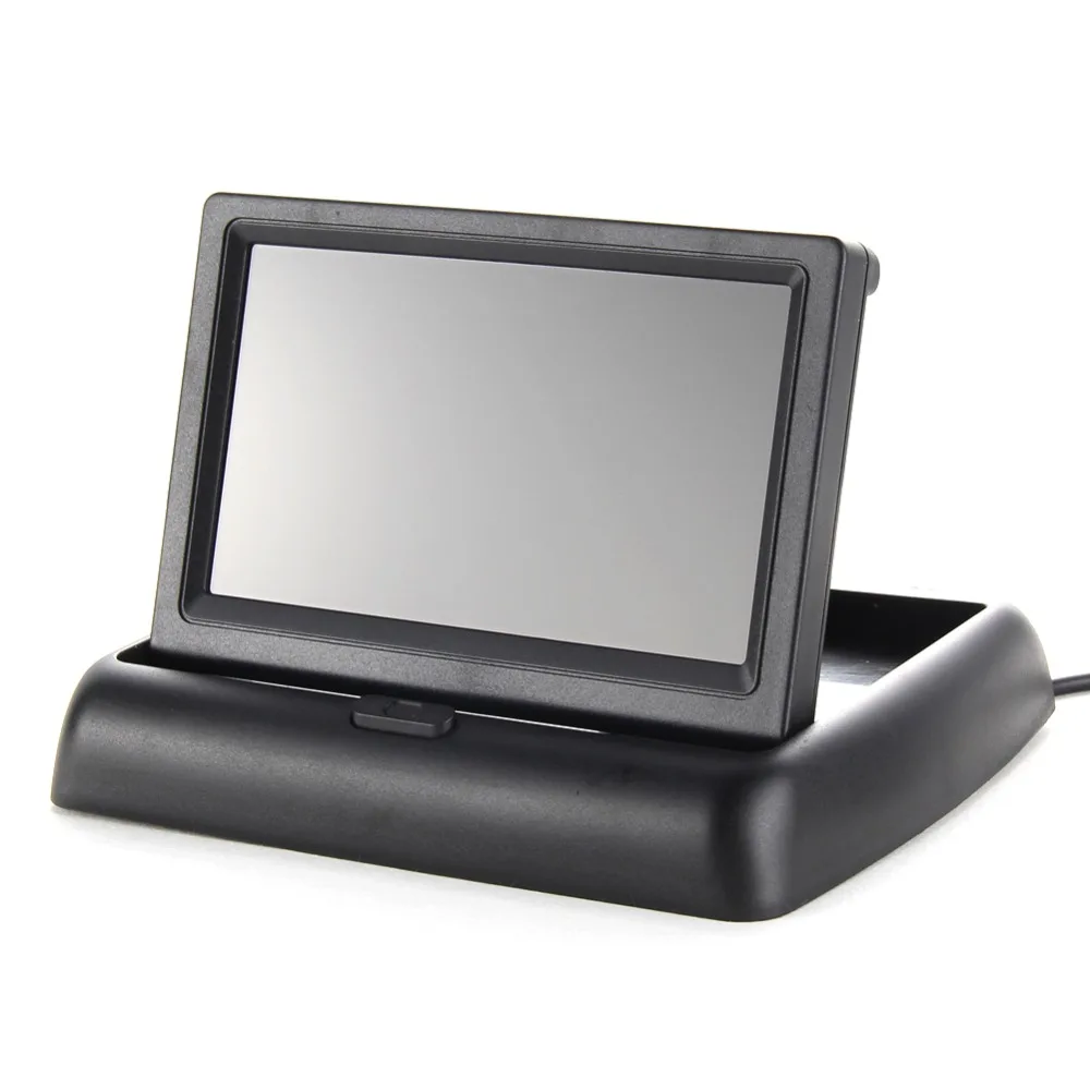 4.3 &quot автомобиля TFT LCD монитор камера заднего вида складной автомобиль резервного