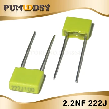 

20PCS Correction capacitor 2.2nF 222J 100V 5mm Polypropylene Safety Plastic Film Capacitor New original free shipping