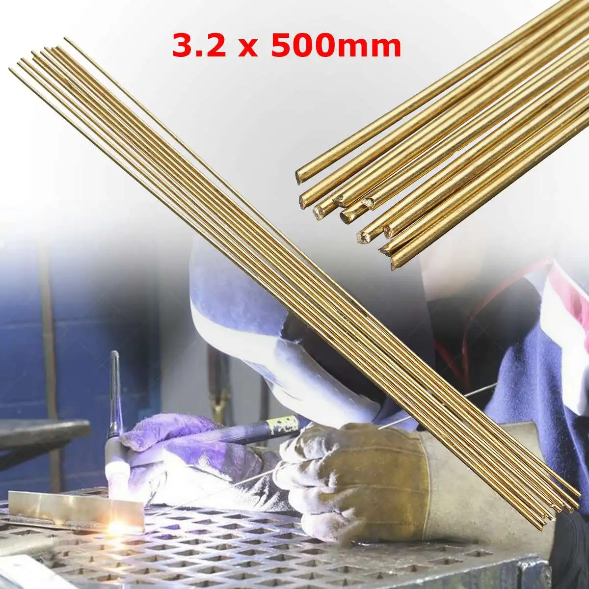 Hot Sale 10pcs/lot Welding Solder Rods 250mmx1.6mm Gold Brazing Welder