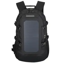 Солнечный рюкзак со съемной солнечной панелью Многофункциональный походный двойной наплечный мешок для смартфонов планшетов Gps Bluetooth An