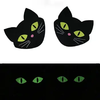 

2 pairs Hot Sexy Women Lingerie Supplies Luminous Cat Breasts Stickers Invisible Breast Bra Pad Chest Paste