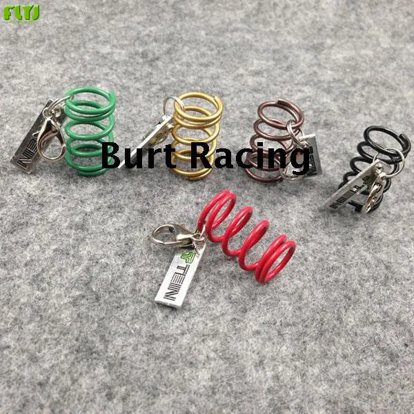 

FLYJ Tein Suspension S-Tech Spring Charm Car Keychain Authentic Auto accessories Zinc metal Key spring Chain turbo keychain