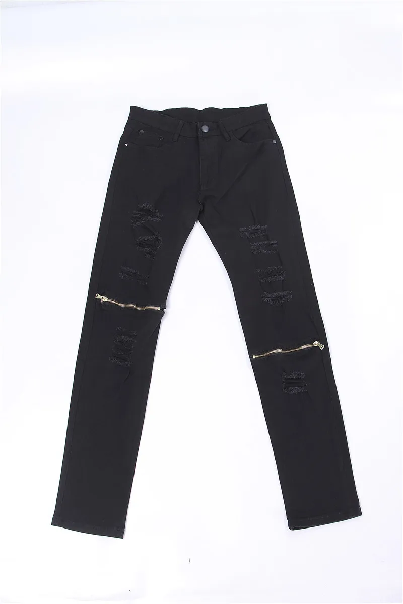 Kanye West рваные джинсы для мужчин обтягивающие потертые тонкие известный бренд дизайнер хип хоп Swag Hype белые черные узкие джинсы