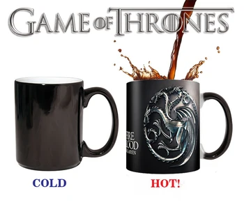 

Free Shipping Game of thrones Targaryen Mugs color changing mug Tea coffee mug Cups for best friend gift