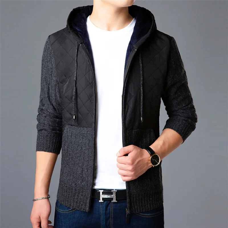 

Sweaters, men's knitting shirts, autumn and winter, plus thick, thick zippers, and a hooded sweater jacket.