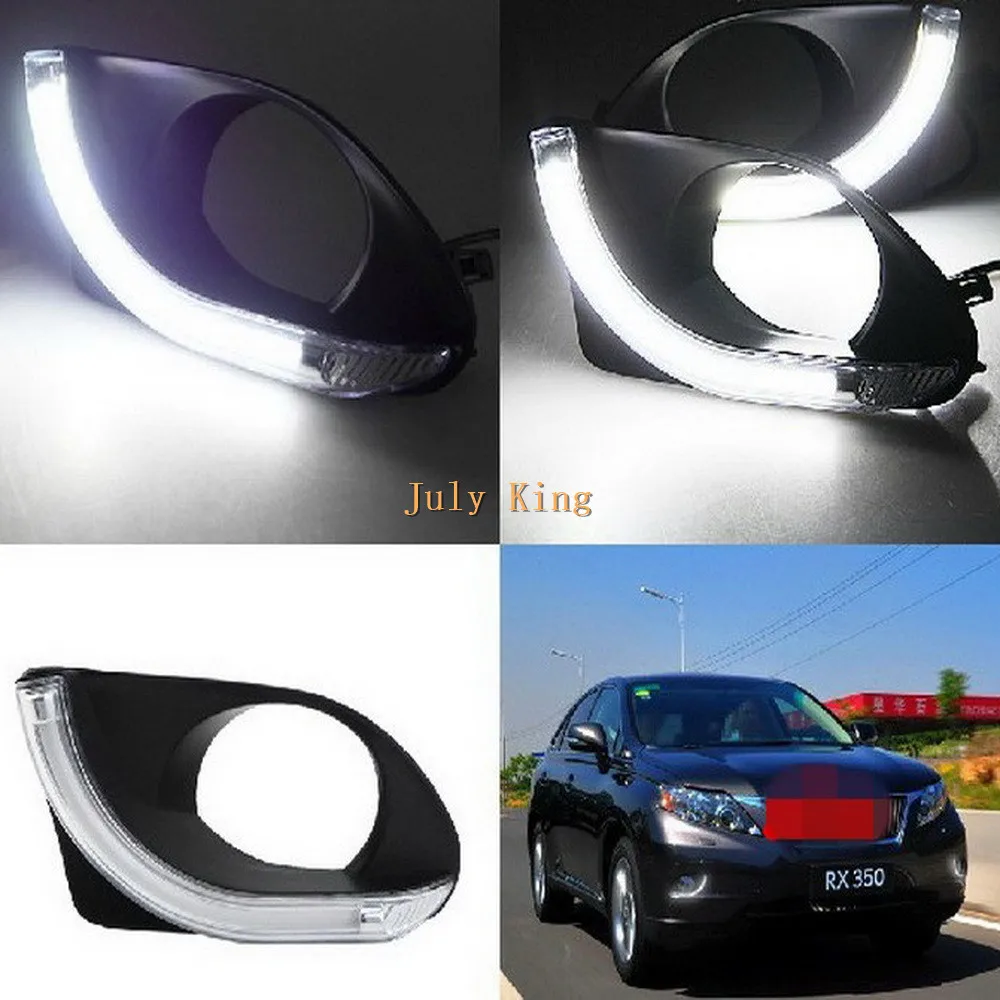Кинг июля Гуида LED свет дневные ходовые огни DRL с Противотуманные лампы Чехол Крышка для Лексус rx350 2010-2012, Сделано в Тайване Кинг июля Гуида LED свет дневные ходовые огни DRL с Противотуманные лампы Чехол Крышка для Лексус rx350 2010-2012, Сделано в Тайване