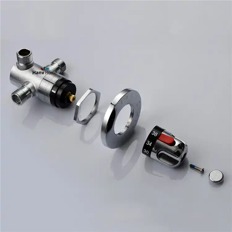 DN15(G1/2) Brass Thermostatic Mixing Valve, Solar water heater valve