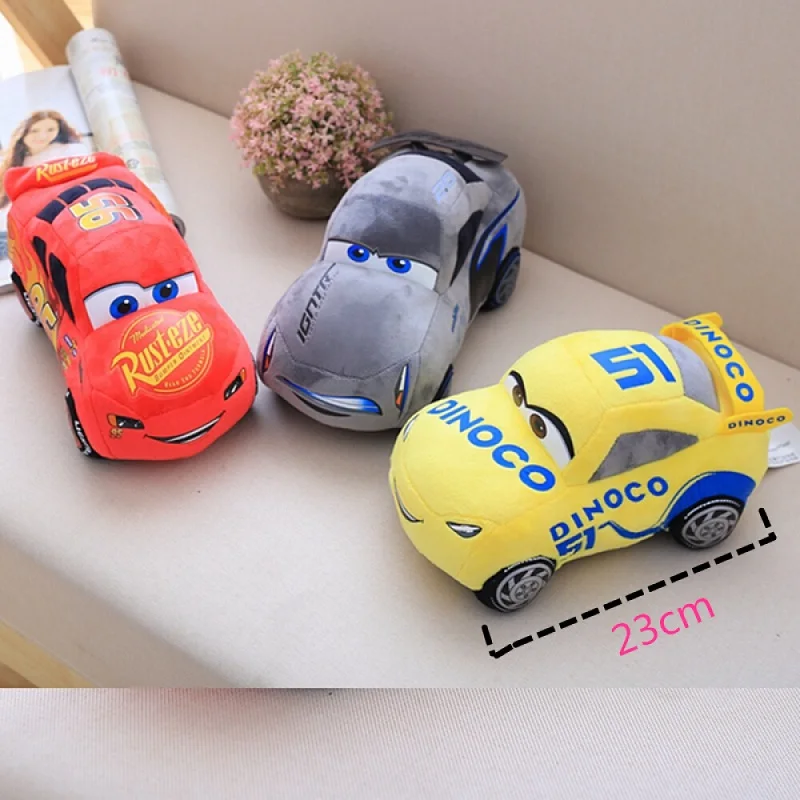 Мягкие игрушки дисней плюшевые игрушечные машинки Lightning McQueen имитация гоночных