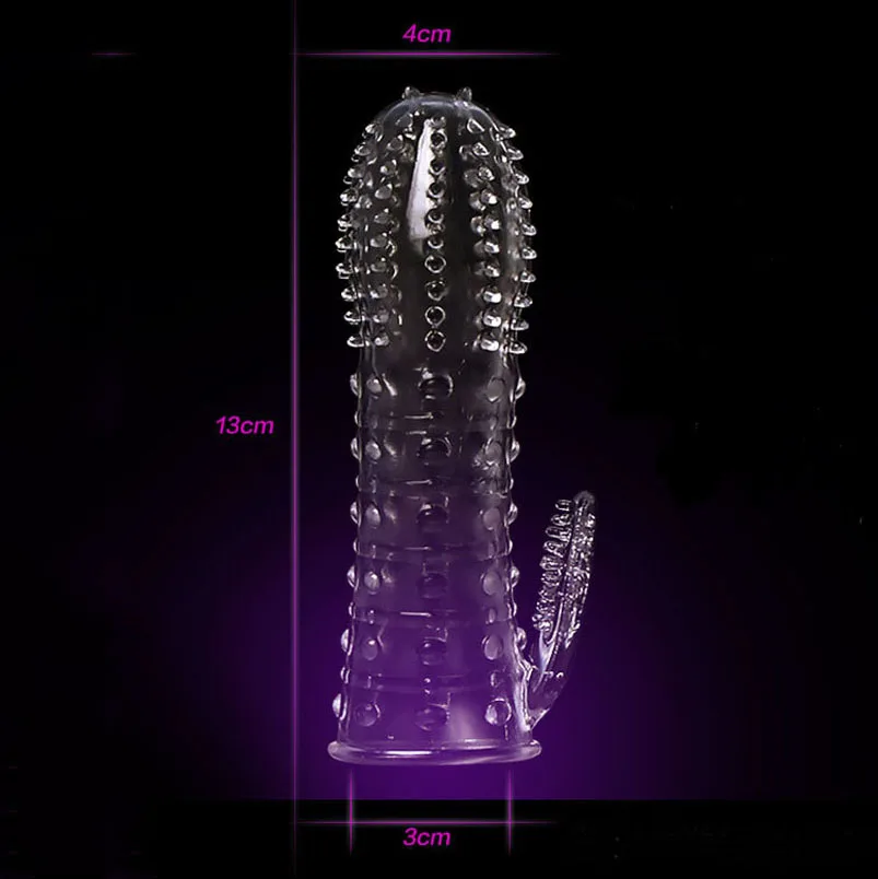 hc021Reusable Sleeve Ring Full Cover Penis Delay Impotence Erection (4)