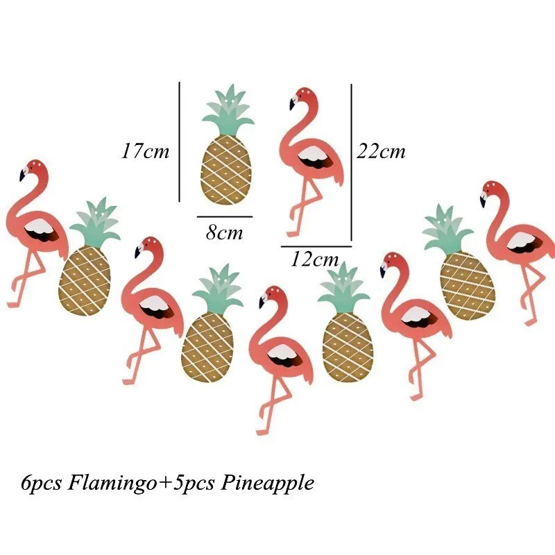 1 компл. Фламинго серии одноразовая посуда бумажная настольная декоративная пластина/баннер Тема Свадьба День рождения Летняя Вечеринка украшения принадлежности - Цвет: 1 set Banner B