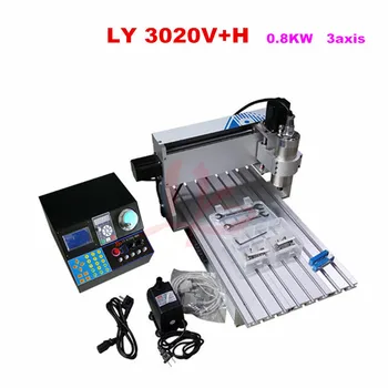 

4axis mini cnc router 3020V 800W spindle CNC engraver machine 3 axis wood carving lathe