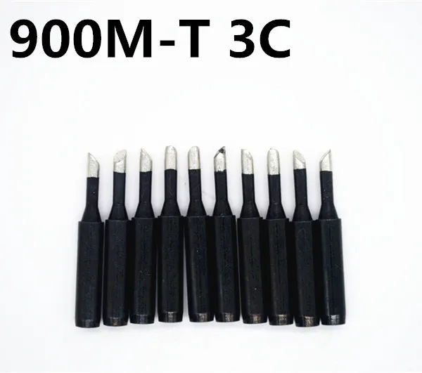 FEORLO 10pcs 900M-T-I lead-free black Soldering iron tip Universal  for Hakko Saike 936 937